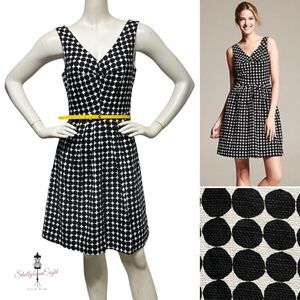 MARIMEKKO x BANANA REPUBLIC Kivet Polka Dot Retro Vintage Inspired Dress 4 S